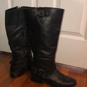 Tall all black Ralph Lauren boots